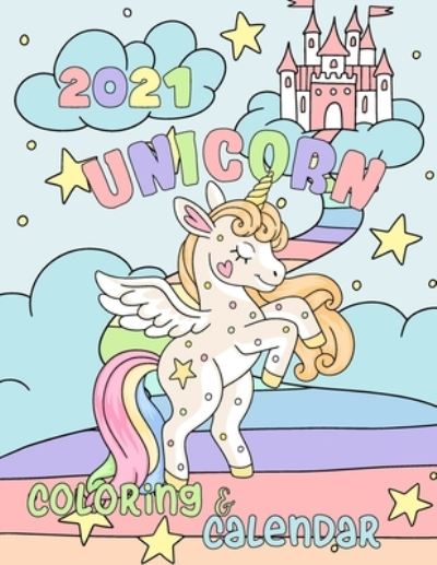 Cover for Dudex Losenso · Unicorn Coloring Calendar 2021 (Paperback Book) (2020)