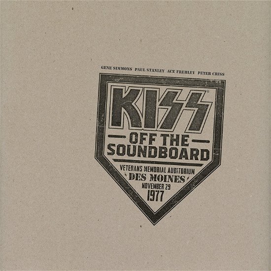 Cover for Kiss · Off The Soundboard: Des Moines - November 29. 1977 (CD) (2022)