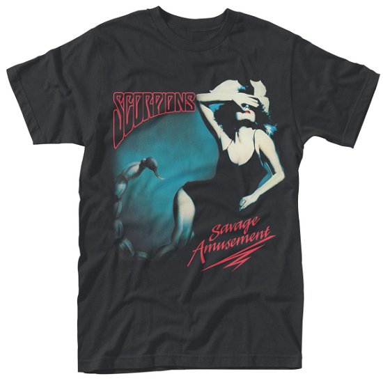 Cover for Scorpions · Savage Amusement (T-shirt) [size L] [Black edition] (2016)
