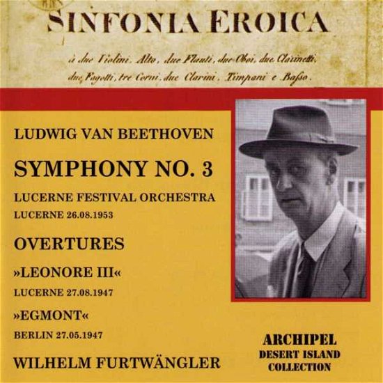 Cover for Beethoven / Furtwangler · Sinfonie 3 / Lucerne Festival (CD) (2012)