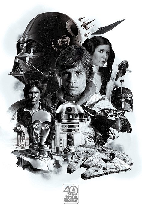 STAR WARS - Poster 61X91 - 40th Anniversary Montag - Star Wars: Pyramid - Merchandise - Pyramid Posters - 5050574341646 - 28. oktober 2020