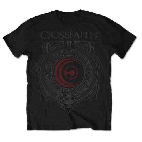 Crossfaith Unisex T-Shirt: Ornament (Black) - Crossfaith - Produtos - Bravado - 5055295377646 - 13 de janeiro de 2015
