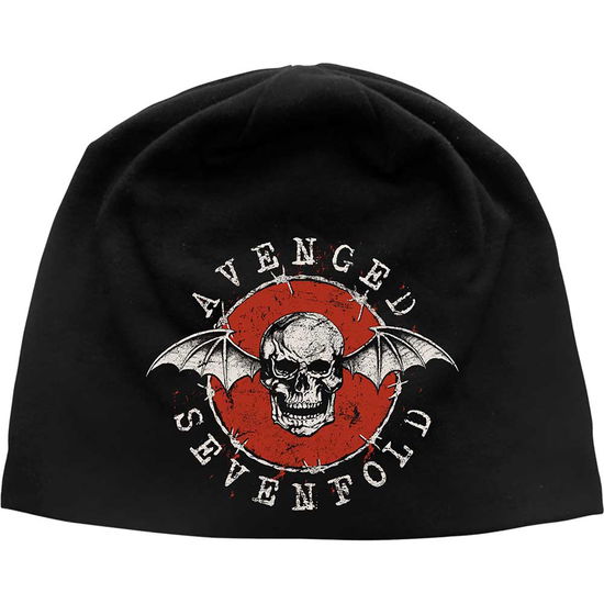 Avenged Sevenfold Unisex Beanie Hat: Distressed Bat - Avenged Sevenfold - Fanituote -  - 5055339787646 - 