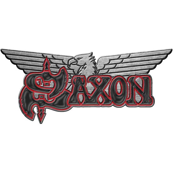 Saxon Pin Badge: Logo / Eagle (Enamel In-Fill) - Saxon - Koopwaar -  - 5056365707646 - 