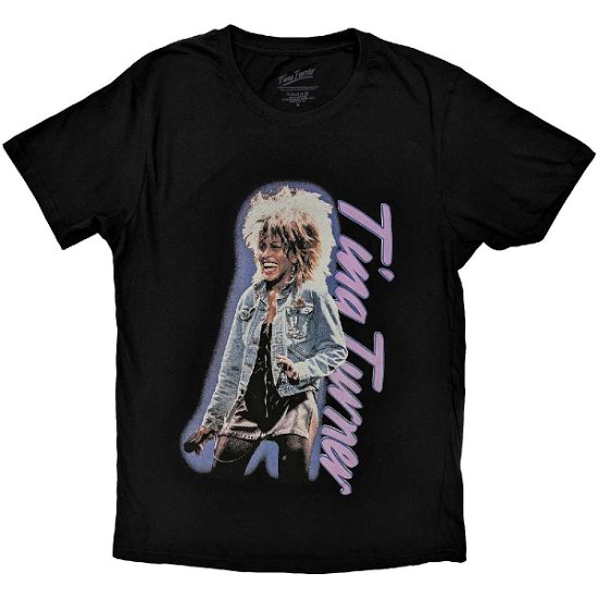 Tina Turner Unisex T-Shirt: Vertical Logo - Tina Turner - Merchandise -  - 5056561095646 - 
