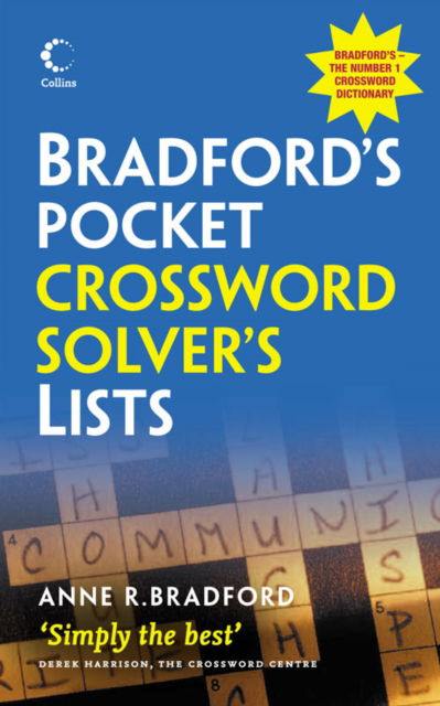 Cover for Anne R. Bradford · Collins Bradford's Pocket Crossword Solver's Lists (Paperback Book) (2010)