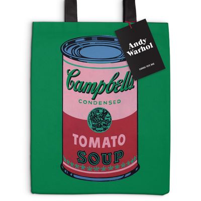 Cover for Galison · Warhol Soup Can Canvas Tote Bag - Green (CLOTHES) (2024)