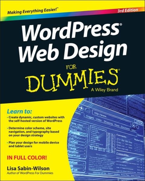 Cover for Lisa Sabin-Wilson · WordPress Web Design For Dummies (Taschenbuch) (2015)