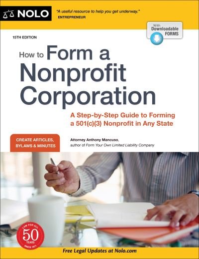 Cover for Anthony Mancuso · How to Form a Nonprofit Corporation (Pocketbok) [National edition] (2021)