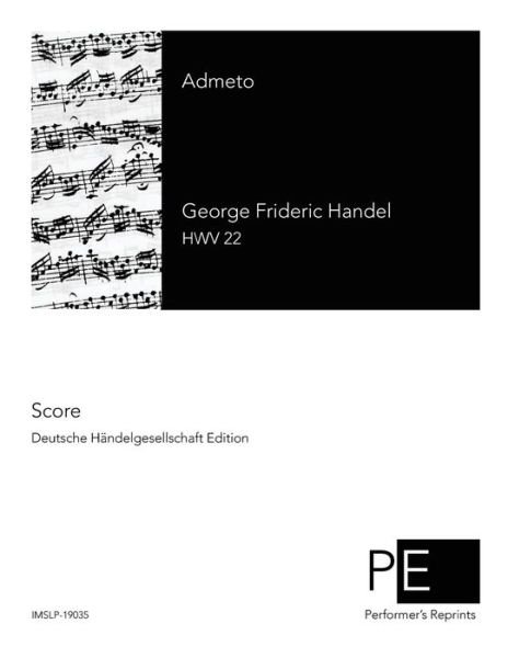 Cover for George Frideric Handel · Admeto (Paperback Bog) (2014)
