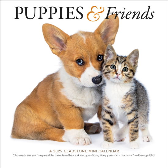 Cover for Gladstone Media · Puppies &amp; Friends Square Mini Calendar 2025 (Calendar) (2024)