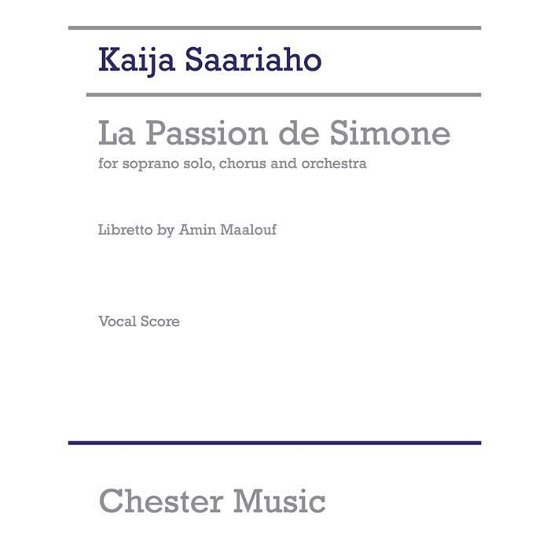 Cover for Kaija Saariaho · La Passion De Simone (N/A) (2008)