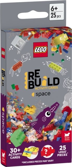 Cover for Lego® · LEGO® Books: ReBuild Activity Cards: Space (with over 30 activity cards and 25 LEGO elements) (Flashcards) (2025)