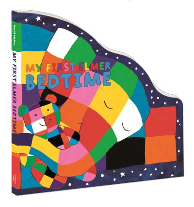 My First Elmer Bedtime: Shaped Board Book - Elmer Shaped Board Books - David McKee - Boeken - Andersen Press Ltd - 9781839131646 - 1 september 2022