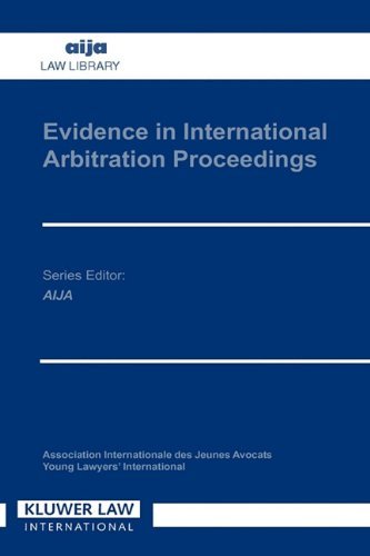 Peter V. Eijsvoogel · Evidence in International Arbitration Proceedings (Hardcover Book) (1994)