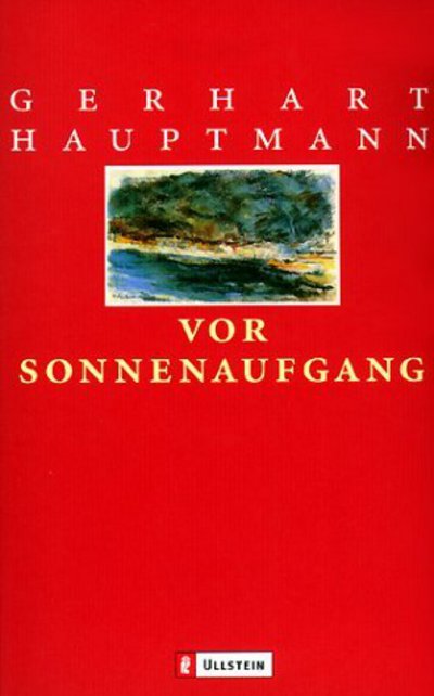 Cover for Gerhart Hauptmann · Vor Sonnenaufgang (Paperback Book) (1975)