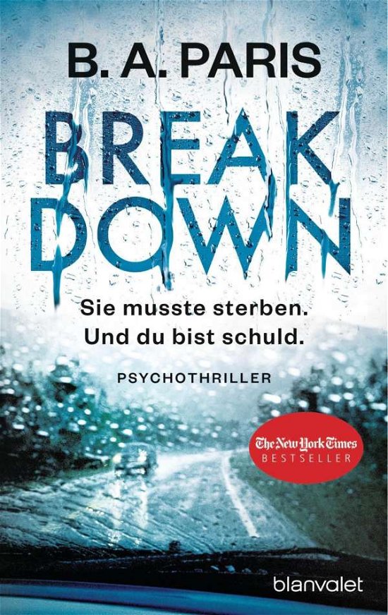 Cover for B.a. Paris · Blanvalet 0264 Paris:Breakdown - Sie mu (Buch)