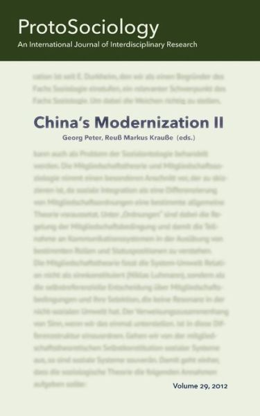 Cover for Gerhard Preyer · China's Modernization II (Paperback Book) (2015)