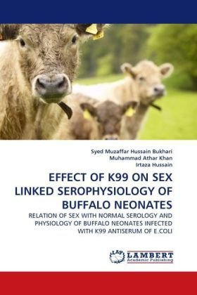 Cover for Irtaza Hussain · Effect of K99 on Sex Linked Serophysiology of Buffalo Neonates: Relation of Sex with Normal Serology and Physiology of Buffalo Neonates Infected with K99 Antiserum of E.coli (Paperback Bog) (2010)