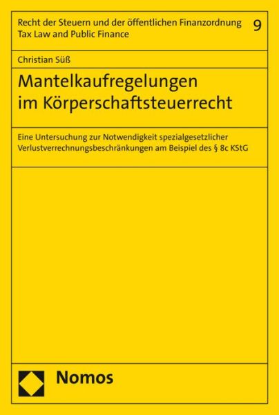 Cover for Süß · Mantelkaufregelungen im Körperschaf (Book) (2016)