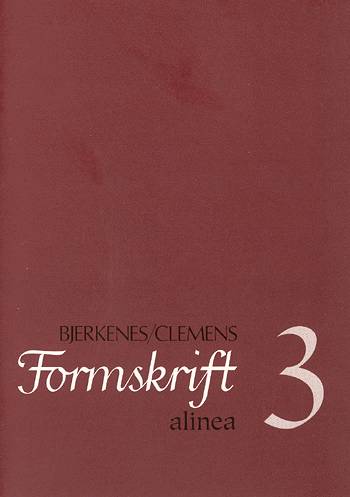 Cover for Christian Clemens Alvhild Bjerkenes · Formskrift: Formskrift 3, 5.kl. (Sewn Spine Book) [1st edition] (1999)