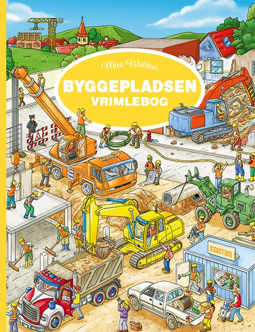Cover for Max Walther · Byggepladsen Vrimlebog (Cardboard Book) [1.º edición] (2019)