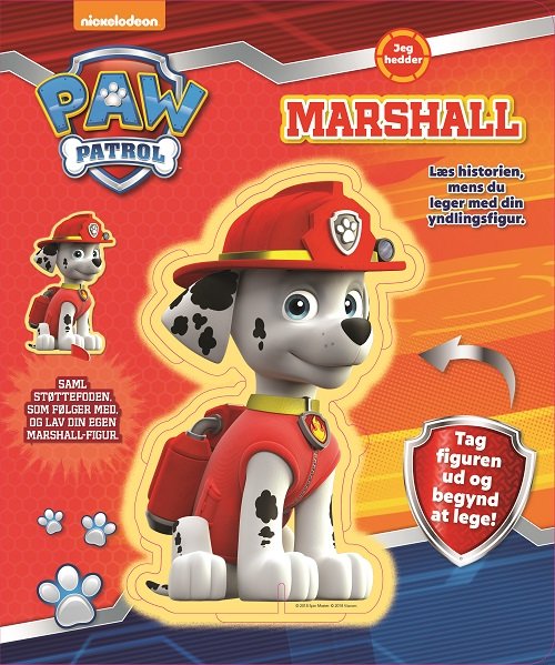 Cover for Paw Patrol: Nickelodeon Paw Patrol Marshall - Figur og historie (Kartonbuch) (2018)