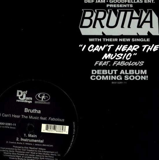 I Can't Hear Music (x2) - Brutha - Muziek - Island - 0602517888647 - 4 november 2008