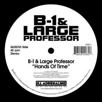 Cover for B-1 &amp; Large Professor / O.c. &amp; the Beatminerz · Hands of Time B/w Spitgame (7&quot;) (2013)