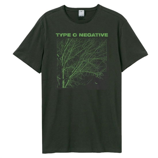 Type O Negative Green Tree Amplified Vintage Charcoal Small T Shirt - Type O Negative - Koopwaar - AMPLIFIED - 5054488869647 - 