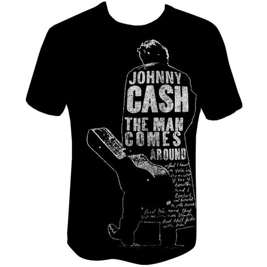 Johnny Cash Unisex T-Shirt: Man Comes Around - Johnny Cash - Merchandise - Rockoff - 5055979995647 - July 5, 2024