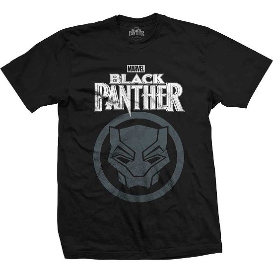 Marvel Comics Unisex T-Shirt: Black Panther Big Icon - Marvel Comics - Merchandise - Bravado - 5056170625647 - 