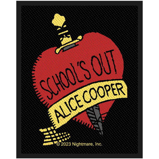 Alice Cooper Standard Woven Patch: School's Out - Alice Cooper - Mercancía -  - 5056365726647 - 