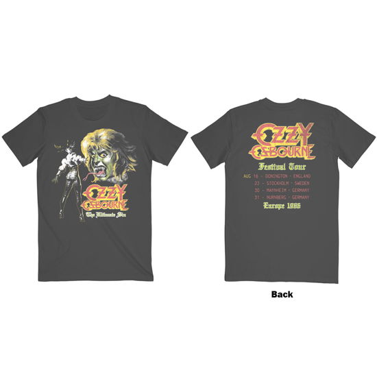 Ozzy Osbourne Unisex T-Shirt: Ultimate Remix (Back Print) - Ozzy Osbourne - Produtos -  - 5056368655647 - 