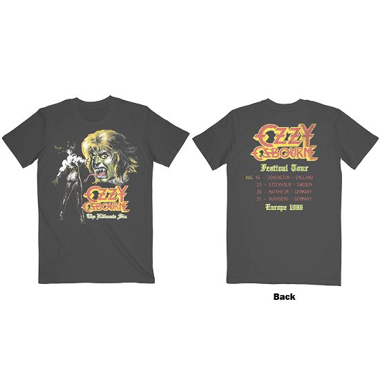 Cover for Ozzy Osbourne · Ozzy Osbourne Unisex T-Shirt: Ultimate Remix (Back Print) (T-shirt) [size S] [Grey - Unisex edition]