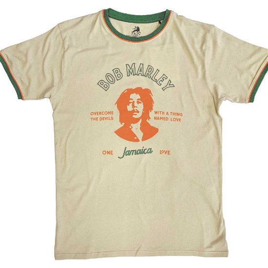 Bob Marley Unisex Ringer T-Shirt: Thing Called Love - Bob Marley - Merchandise -  - 5056561072647 - 