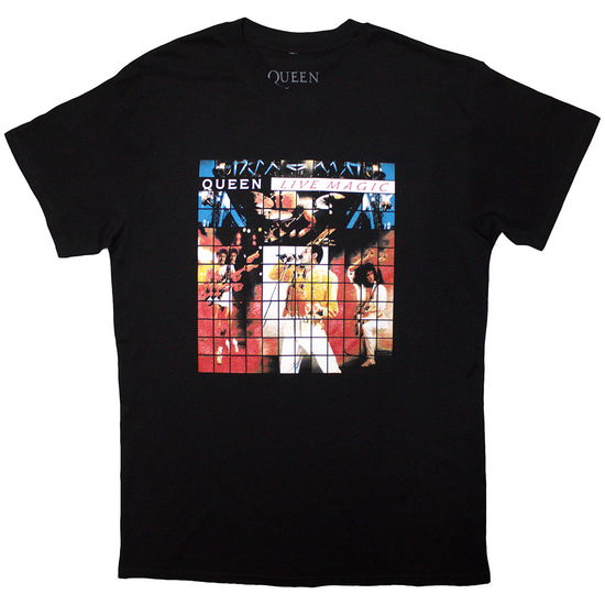 Cover for Queen · Queen Unisex T-Shirt: Live Magic (Black) (T-shirt) [size S] (2025)