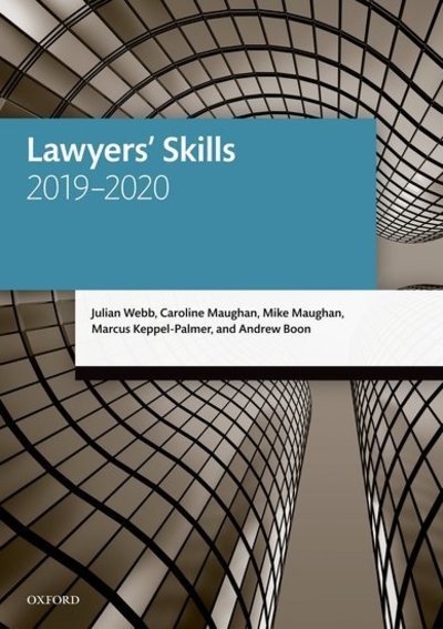 Cover for Webb, Julian (Professor of Law, University of Melbourne) · Lawyers' Skills - Legal Practice Course Manuals (Paperback Bog) [22 Revised edition] (2019)