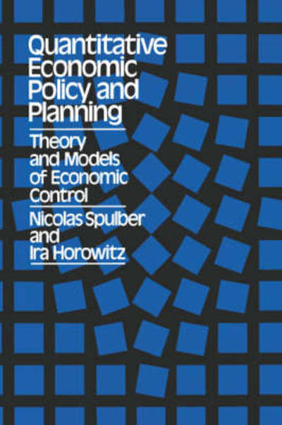 Cover for Ira Horowitz · Quantitative Economic Policy and Planning (Paperback Book) (2008)