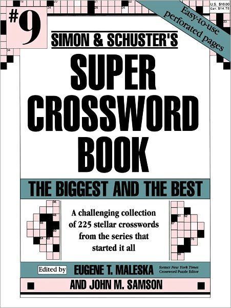 Cover for Maleska Sa · S &amp; S Super Crossword Book # 9 (Paperback Book) [Original edition] (1996)