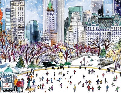 Cover for Michael Storrings · Michael Storrings Park Skaters Holiday Embellished Notecards (Flashcards) (2014)