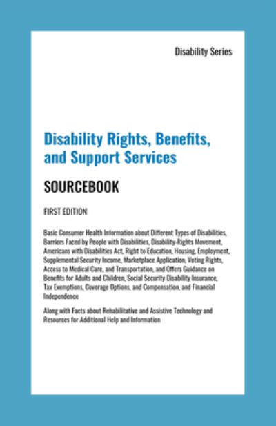 Cover for Angela Williams · Disability Rights, Benefits, and Support Survices Sourcebook (Hardcover Book) (2019)