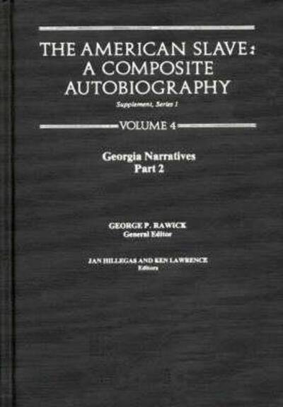 Cover for Che Rawick · The American Slave--Georgia Narratives: Part 2, Supp. Ser. 1, Vol 4 (Innbunden bok) (1978)
