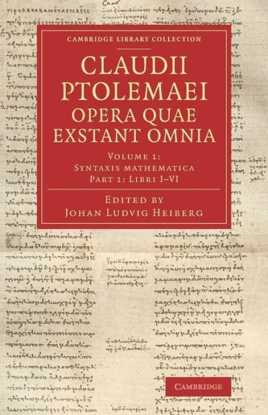 Cover for Ptolemy · Claudii Ptolemaei opera quae exstant omnia - Claudii Ptolemaei opera quae exstant omnia 2 Volume Set (Paperback Bog) (2013)
