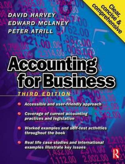 Accounting for Business - David Harvey - Libros - Taylor & Francis Ltd - 9781138143647 - 31 de marzo de 2016