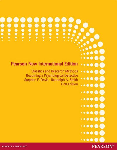 Cover for Stephen Davis · Introduction to Statistics and Research Methods: Becoming a Psychological Detective: Pearson New International Edition (Taschenbuch) (2013)