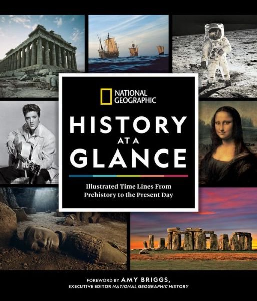 Cover for National Geographic · National Geographic History at a Glance: Illustrated Time Lines From Prehistory to the Present Day (Hardcover bog) (2019)