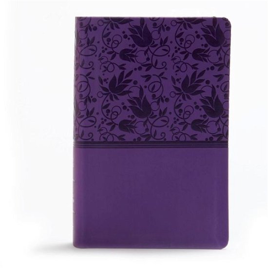 Cover for Holman Bible Staff Holman Bible Staff · KJV Large Print Personal Size Reference Bible, Purple Leathertouch Indexed (Leather Book) (2019)