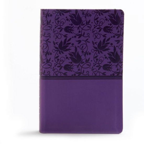 Cover for Holman Bible Staff Holman Bible Staff · KJV Large Print Personal Size Reference Bible, Purple Leathertouch Indexed (Leather Book) (2019)