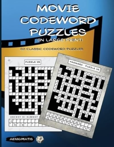 Cover for Aenigmatis · Movie Codeword Puzzles (in large print) (Pocketbok) (2017)